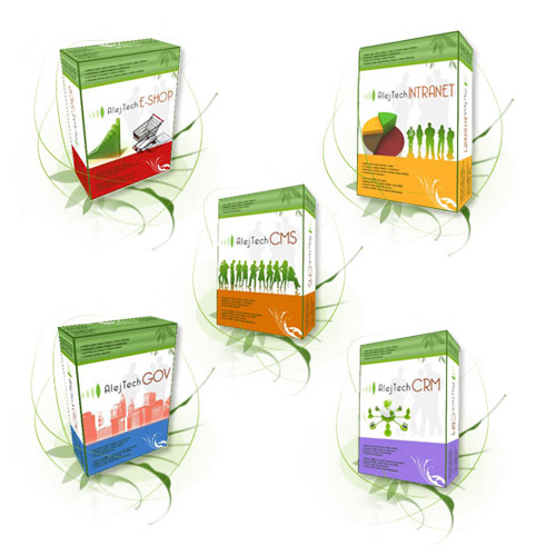 AlejTech Product Boxes design