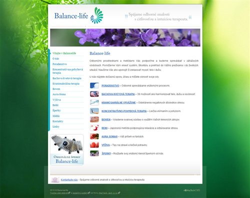 Balancelife.sk counseling - website design