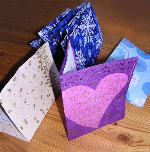 Handmade New Year greeting cards