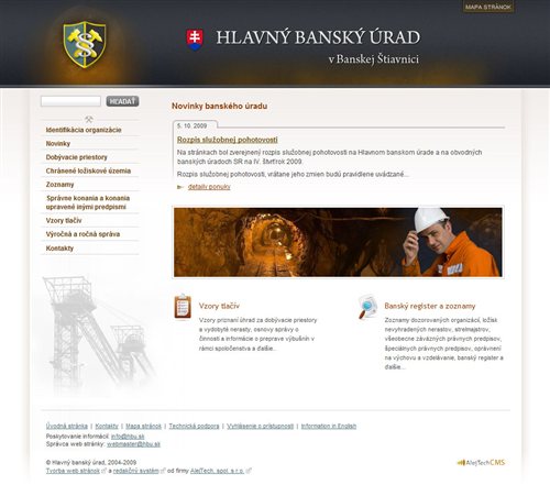 Chief Mining Bureau - website design