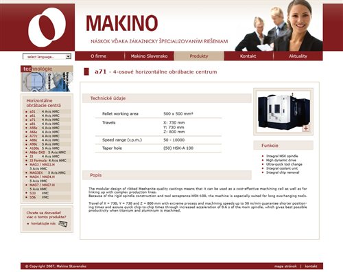Makino website