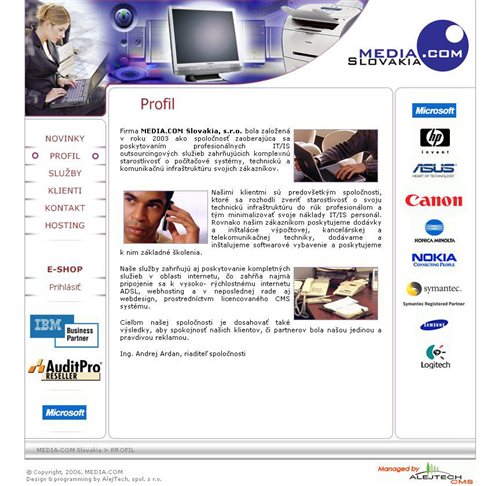 media-com.sk - website