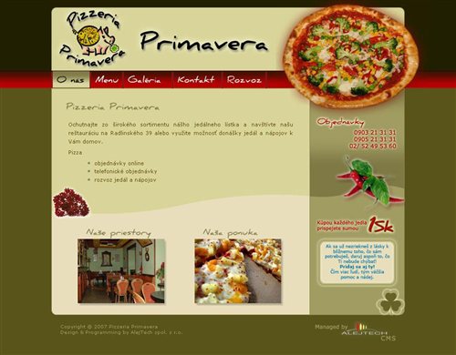 pizza-primavera.eu - website