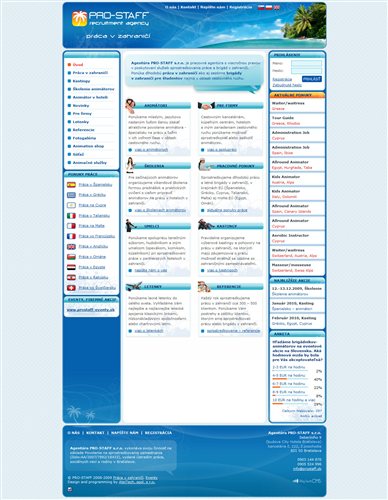 PRO-STAFF recruitment agency website design - prostaff.sk