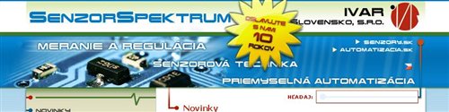 senzorspektrum.sk - website header