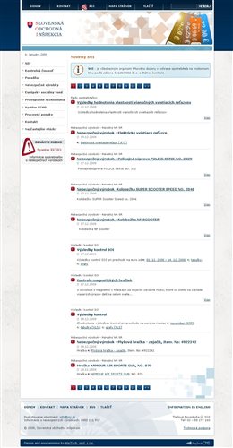 soi.sk - Slovak Trade Inspection website
