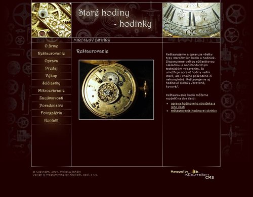stare-hodiny.sk - website