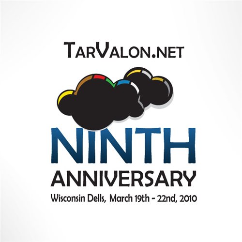 9th Anniversary Party tarvalon.net - logo design