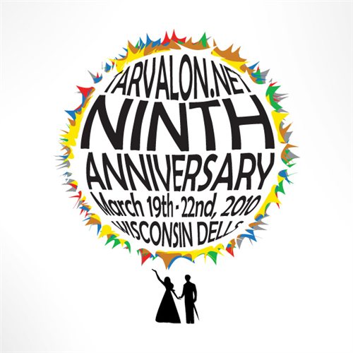 9th Anniversary Party tarvalon.net - logo design