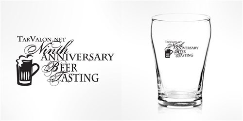 9th Anniversary Party tarvalon.net - Beer Tasting logo design