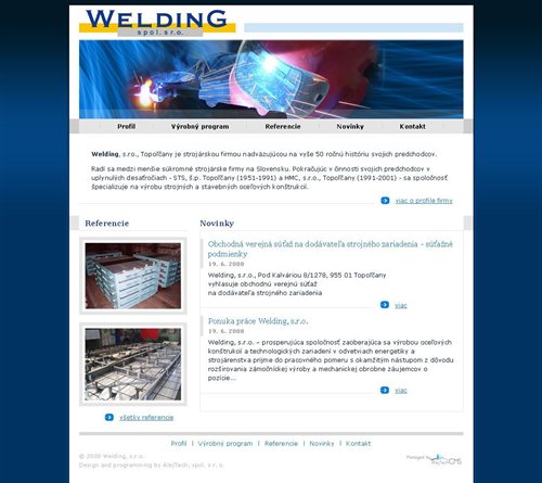 welding-sk.sk - website