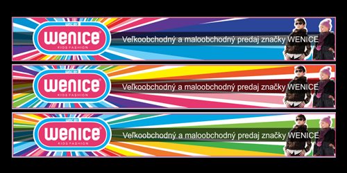 Flash banner Wenice online marketing campaign