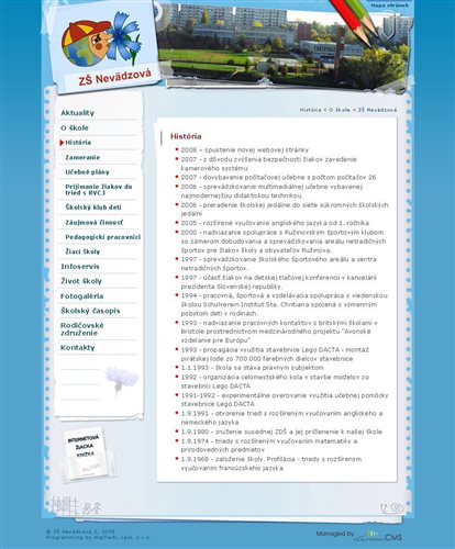 zsnevadzova.sk - website